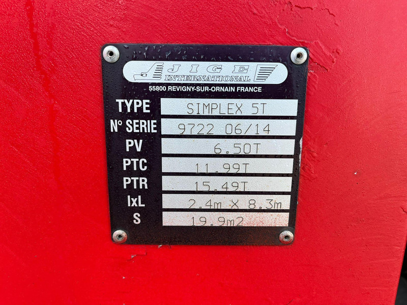 Xe tải chuyên chở tự động DAF LF 250 4x2 Jige Simplex 5T / 2x WINCH / platform L=5498 mm: hình 15 Xe tải chuyên chở tự động DAF LF 250 4x2 Jige Simplex 5T / 2x WINCH / platform L=5498 mm: hình 15