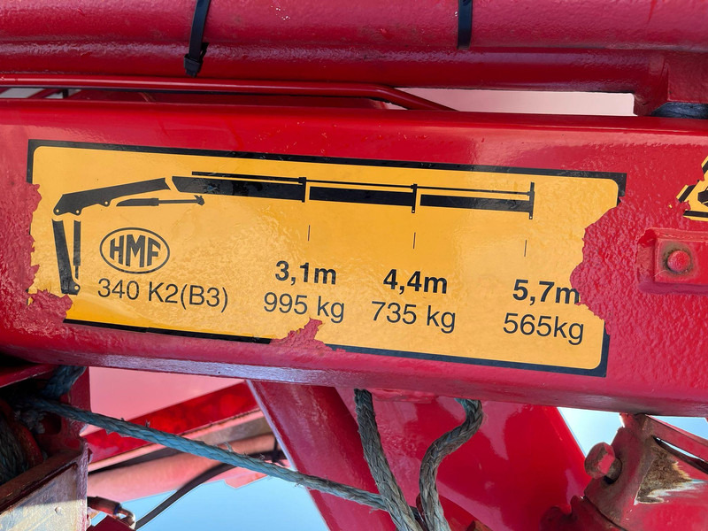 Xe tải thùng lửng/ Phẳng, Xe cẩu tự hành MAN TGL 8.220 4x2 HMF 340 K2 / PLATFORM L=4147 mm: hình 12