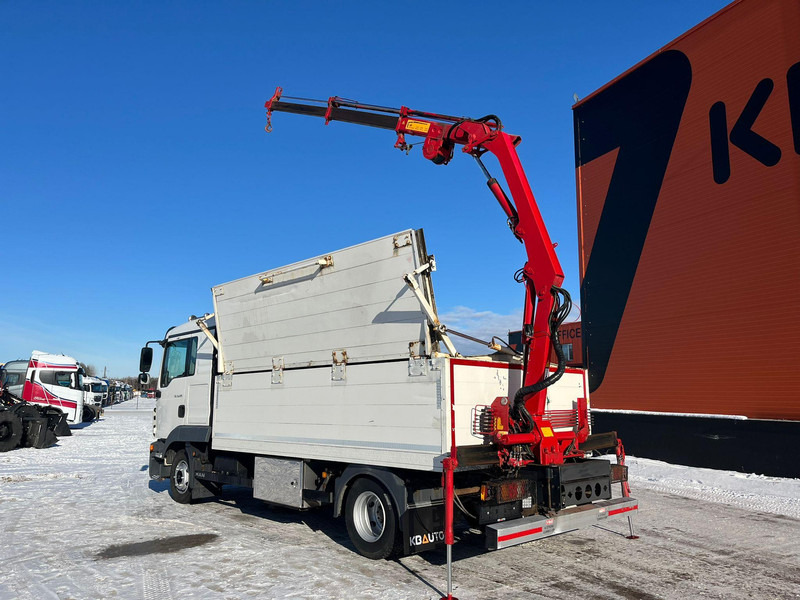 Xe tải thùng lửng/ Phẳng, Xe cẩu tự hành MAN TGL 8.220 4x2 HMF 340 K2 / PLATFORM L=4147 mm: hình 9