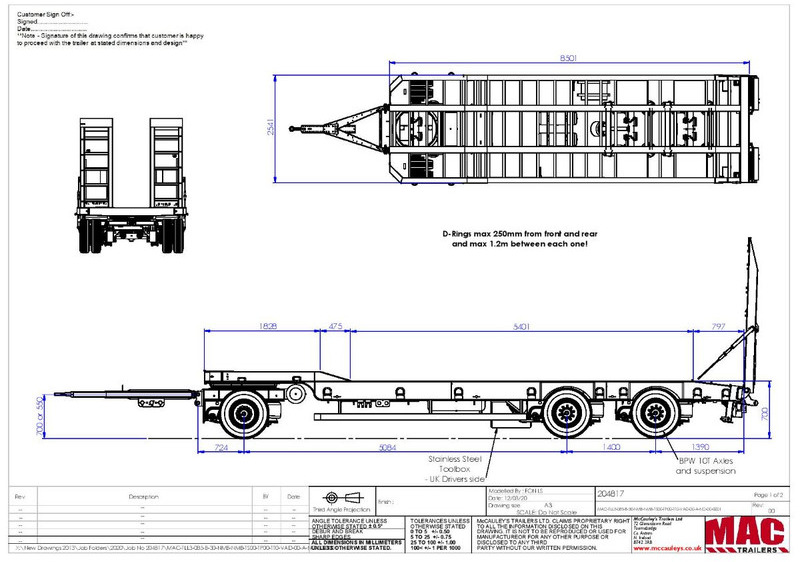 Rơ moóc thùng thấp MCCAULEY MAC-TLL3-33 Low Loader: hình 10