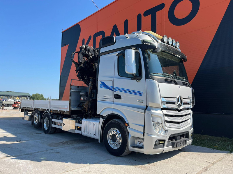 Mercedes-Benz Actros 2551 6x2 HIAB 377-6 HIPRO + JIB / Platform extendable L=6400 -- 7397mm - Xe tải thùng lửng/ Phẳng, Xe cẩu tự hành: hình 4 Mercedes-Benz Actros 2551 6x2 HIAB 377-6 HIPRO + JIB / Platform extendable L=6400 -- 7397mm - Xe tải thùng lửng/ Phẳng, Xe cẩu tự hành: hình 4