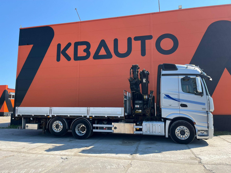 Mercedes-Benz Actros 2551 6x2 HIAB 377-6 HIPRO + JIB / Platform extendable L=6400 -- 7397mm - Xe tải thùng lửng/ Phẳng, Xe cẩu tự hành: hình 5 Mercedes-Benz Actros 2551 6x2 HIAB 377-6 HIPRO + JIB / Platform extendable L=6400 -- 7397mm - Xe tải thùng lửng/ Phẳng, Xe cẩu tự hành: hình 5