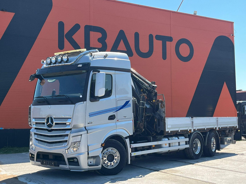 Mercedes-Benz Actros 2551 6x2 HIAB 377-6 HIPRO + JIB / Platform extendable L=6400 -- 7397mm - Xe tải thùng lửng/ Phẳng, Xe cẩu tự hành: hình 2 Mercedes-Benz Actros 2551 6x2 HIAB 377-6 HIPRO + JIB / Platform extendable L=6400 -- 7397mm - Xe tải thùng lửng/ Phẳng, Xe cẩu tự hành: hình 2