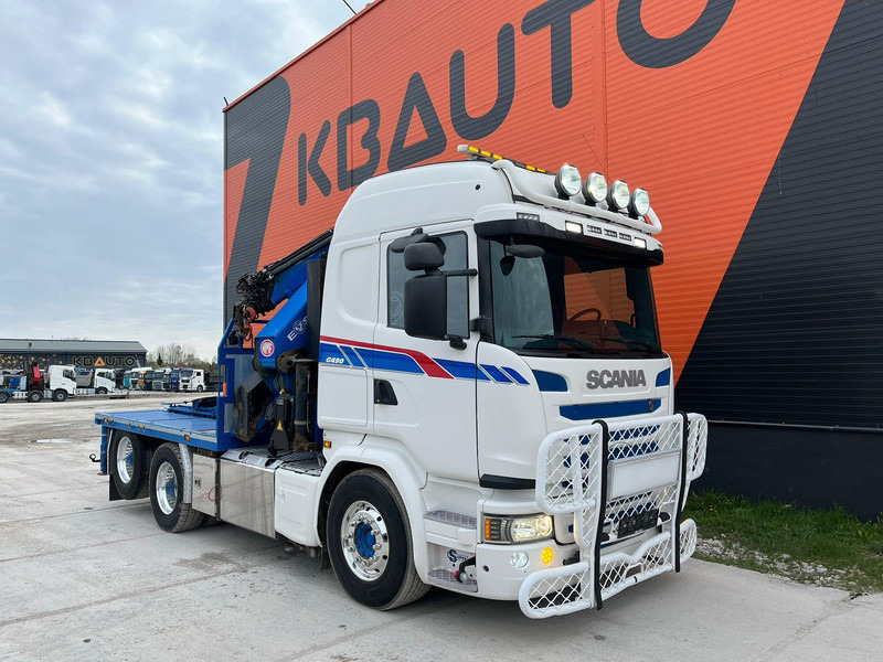 Scania G 490 6x2 HMF 5020 K6 + JIB / RETARDER - Xe tải thùng lửng/ Phẳng, Xe cẩu tự hành: hình 4 Scania G 490 6x2 HMF 5020 K6 + JIB / RETARDER - Xe tải thùng lửng/ Phẳng, Xe cẩu tự hành: hình 4