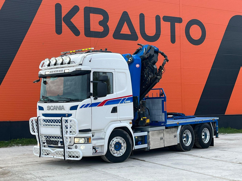 Scania G 490 6x2 HMF 5020 K6 + JIB / RETARDER - Xe tải thùng lửng/ Phẳng, Xe cẩu tự hành: hình 2 Scania G 490 6x2 HMF 5020 K6 + JIB / RETARDER - Xe tải thùng lửng/ Phẳng, Xe cẩu tự hành: hình 2