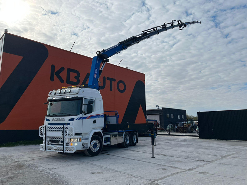 Scania G 490 6x2 HMF 5020 K6 + JIB / RETARDER - Xe tải thùng lửng/ Phẳng, Xe cẩu tự hành: hình 1 Scania G 490 6x2 HMF 5020 K6 + JIB / RETARDER - Xe tải thùng lửng/ Phẳng, Xe cẩu tự hành: hình 1