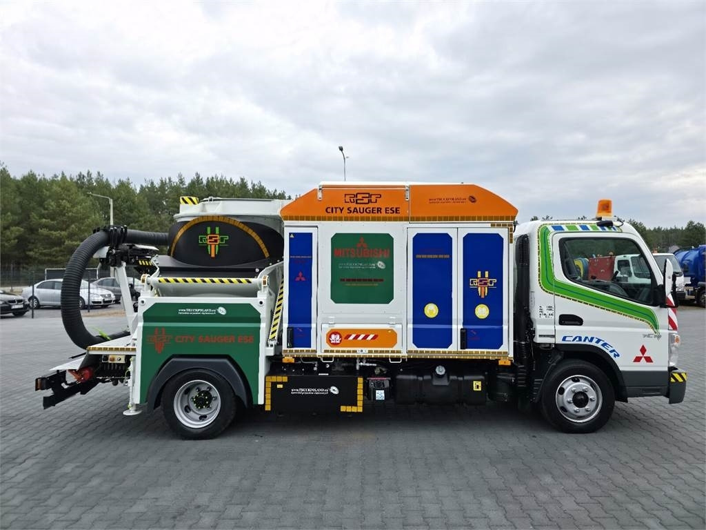 Xe tải chân không Mitsubishi CANTER odkurzacz koparka ssąca Saugbagger CITY SAU: hình 7