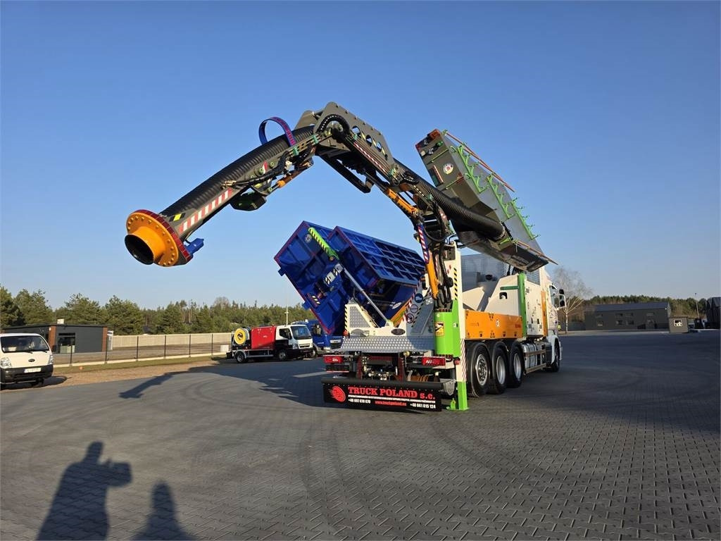 Xe tải chân không Scania V8 R580 MTS DINO 5 TRIPLE 54000V Saugbagger cleane: hình 1