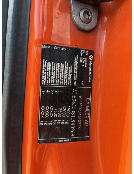 Xe tải hộp Mercedes-Benz Antos 1824 / 577 dkm / Box 8,3M / Loadlift / APK 04-26: hình 11