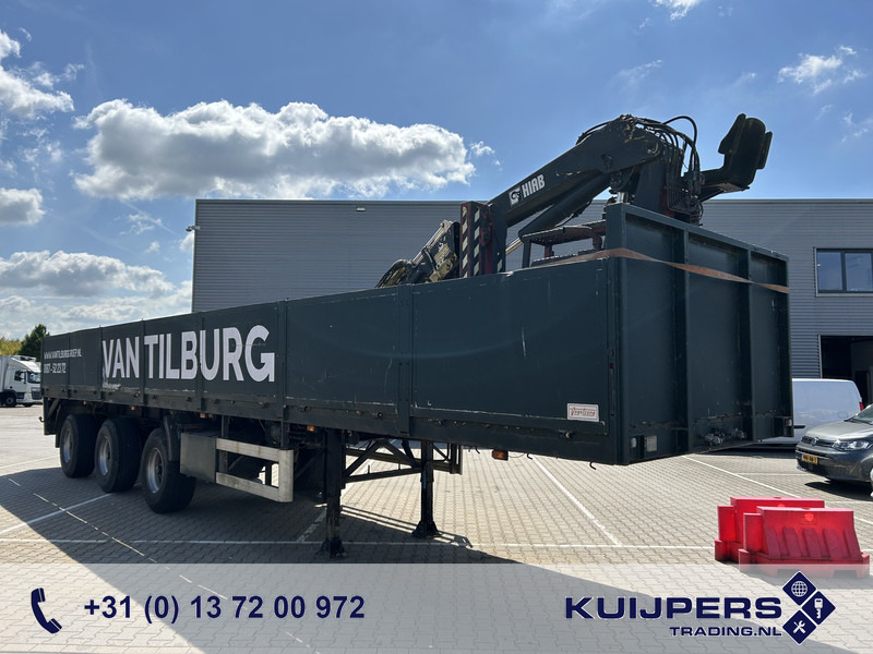 Vogelzang V02 17 30 / Heavy Duty Chassis / 3 axle 10 Ton / Hiab Crane Defect - Sơ mi rơ moóc thùng lửng/ Phẳng: hình 1 Vogelzang V02 17 30 / Heavy Duty Chassis / 3 axle 10 Ton / Hiab Crane Defect - Sơ mi rơ moóc thùng lửng/ Phẳng: hình 1
