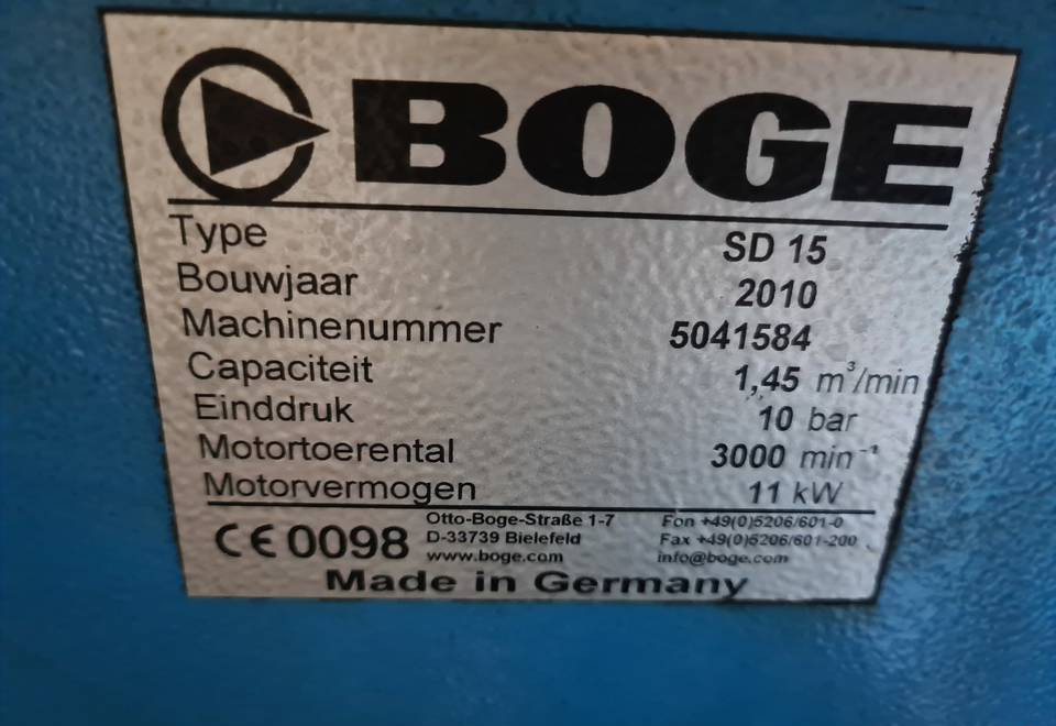 Kompresor śrubowy Boge SD 15, 11 kw - Máy nén khí: hình 5 Kompresor śrubowy Boge SD 15, 11 kw - Máy nén khí: hình 5