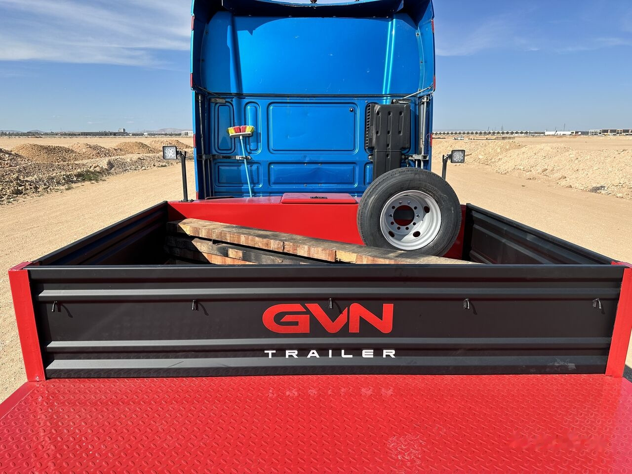 Sơ mi rơ moóc thùng thấp mới GVN Trailer 4 AXLE EXTENDABLE LOWBED: hình 7
