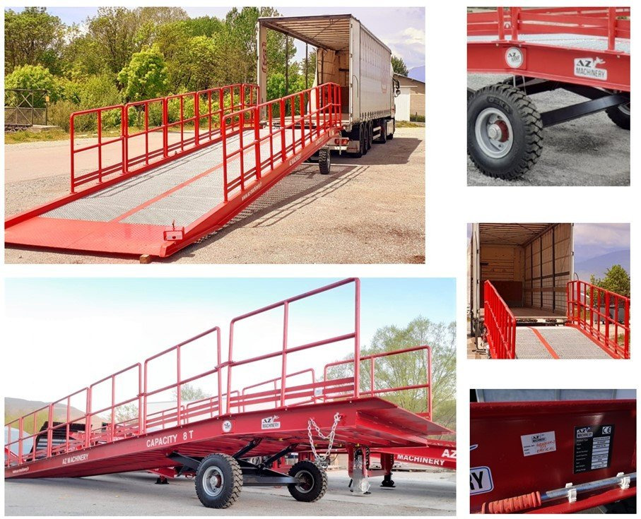 Đường dốc di động mới AZ RAMP-EASY XL-10 LS. Long slope Mobil Loading Ramp 10 t Capacity: hình 10