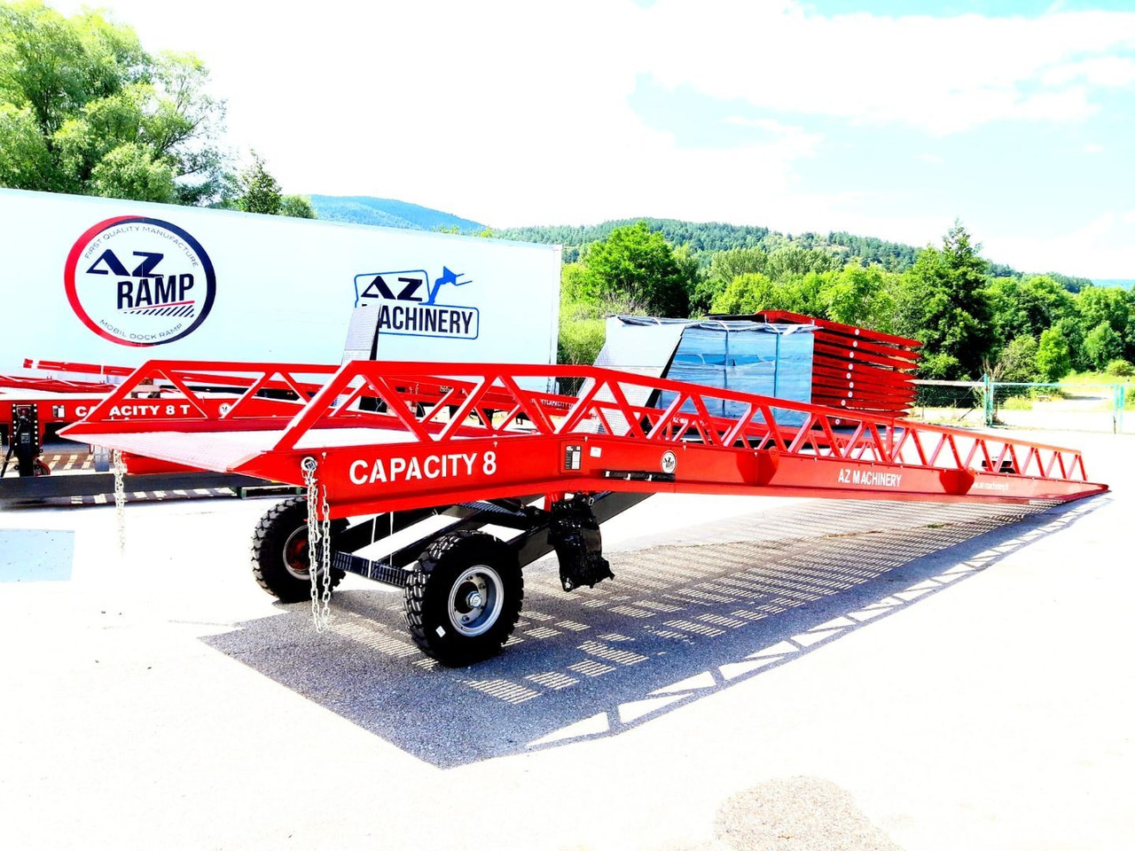 Đường dốc di động mới AZ RAMP-EASY XL-10 LS. Long slope Mobil Loading Ramp 10 t Capacity: hình 7