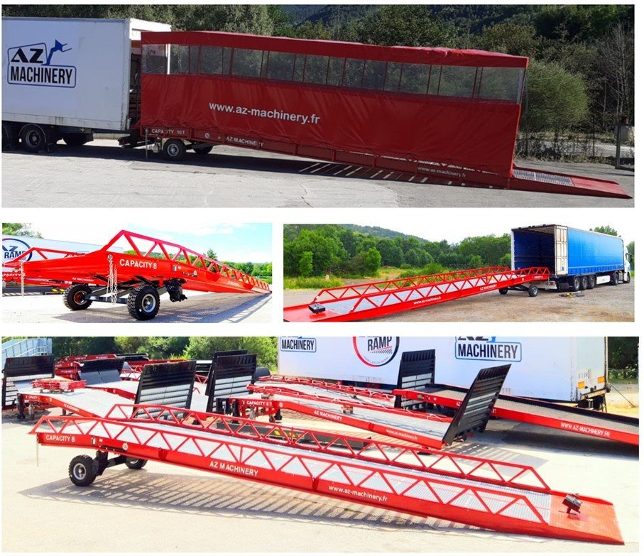 Đường dốc di động mới AZ RAMP-EASY XL-10 LS. Long slope Mobil Loading Ramp 10 t Capacity: hình 11