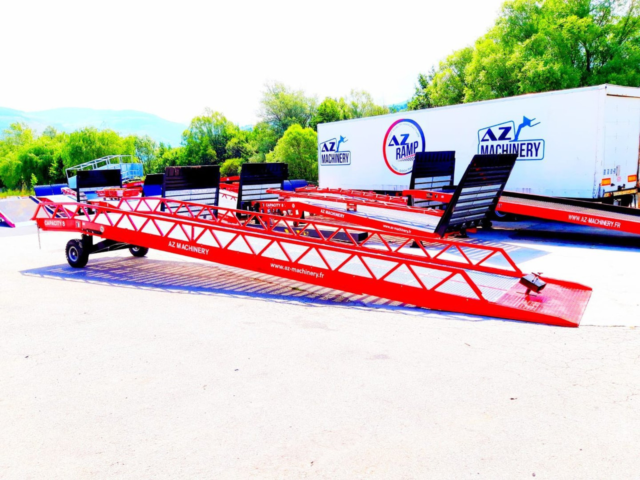 Đường dốc di động mới AZ RAMP-EASY XL-8 LS. Long slope Mobil Loading Ramp 8 t Capacity: hình 8