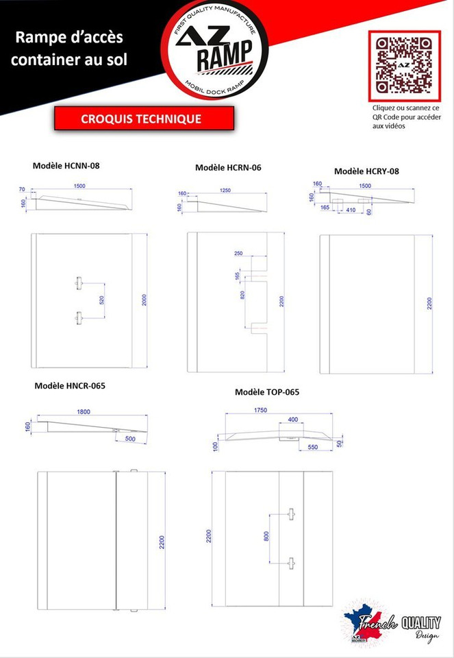 Đường dốc di động mới Compact Container access ramp . AZ RAMP - HCRN-06. 6 000 Kg: hình 15 Đường dốc di động mới Compact Container access ramp . AZ RAMP - HCRN-06. 6 000 Kg: hình 15