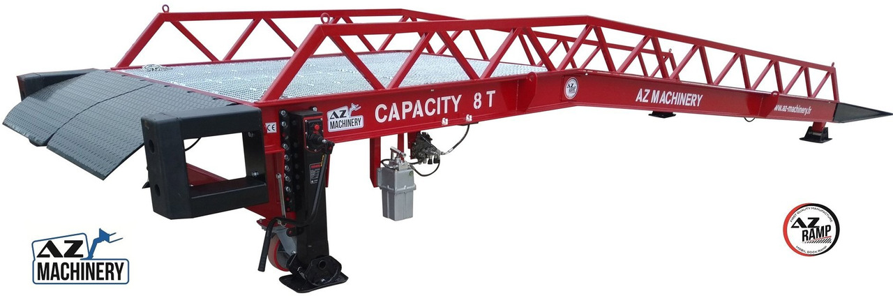 Đường dốc di động mới Loading Ramp with with hydraulic tilting bridge - AZ RAMP - STAR- 15T. 15 ton capacity: hình 1