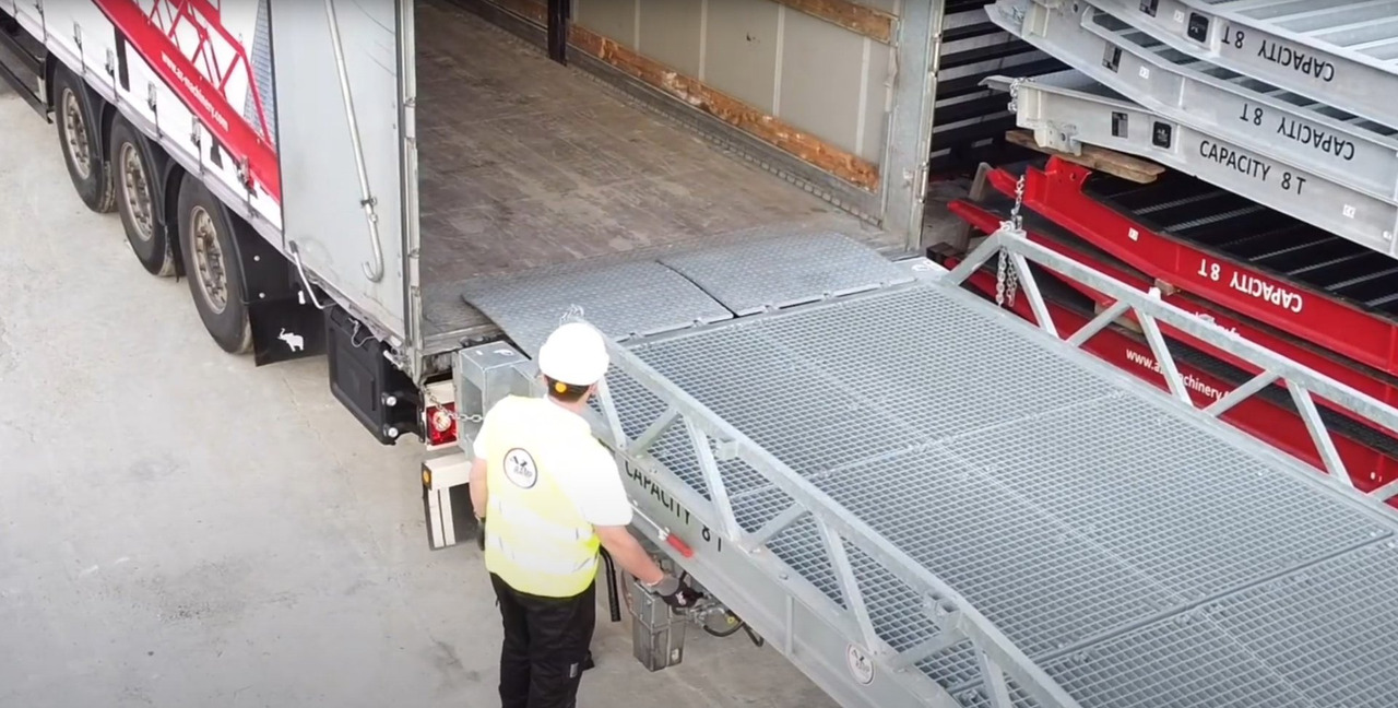 Loading Ramp with with hydraulic tilting bridge - AZ RAMP - STAR- 8T FULL GALVA - Đường dốc di động: hình 4 Loading Ramp with with hydraulic tilting bridge - AZ RAMP - STAR- 8T FULL GALVA - Đường dốc di động: hình 4