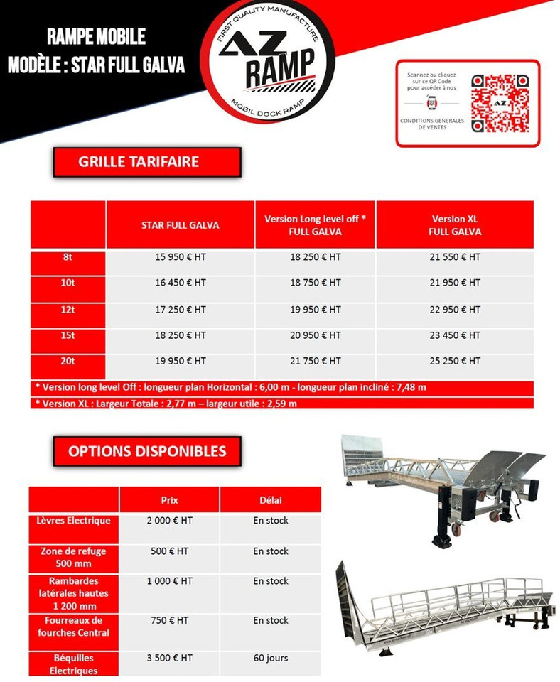 Đường dốc di động mới Loading Ramp with with hydraulic tilting bridge - AZ RAMP - STAR- 8T FULL GALVA: hình 13 Đường dốc di động mới Loading Ramp with with hydraulic tilting bridge - AZ RAMP - STAR- 8T FULL GALVA: hình 13