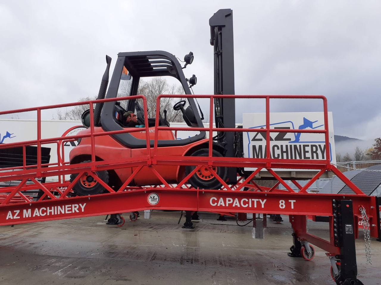 Đường dốc di động mới Loading Ramp with with hydraulic tilting bridge -  AZ RAMP - STAR-RL- 20T. 20 ton capacity: hình 9
