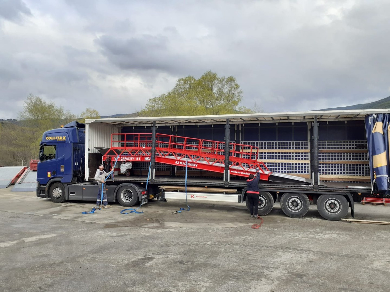 Đường dốc di động mới Loading Ramp with with hydraulic tilting bridge -  AZ RAMP - STAR-RL- 20T. 20 ton capacity: hình 15