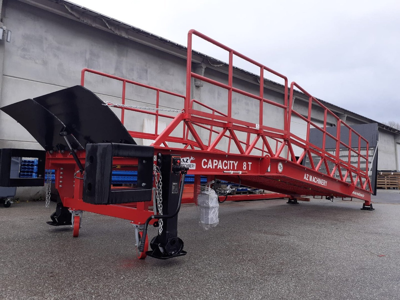 Đường dốc di động mới Loading Ramp with with hydraulic tilting bridge -  AZ RAMP - STAR-RL- 20T. 20 ton capacity: hình 6