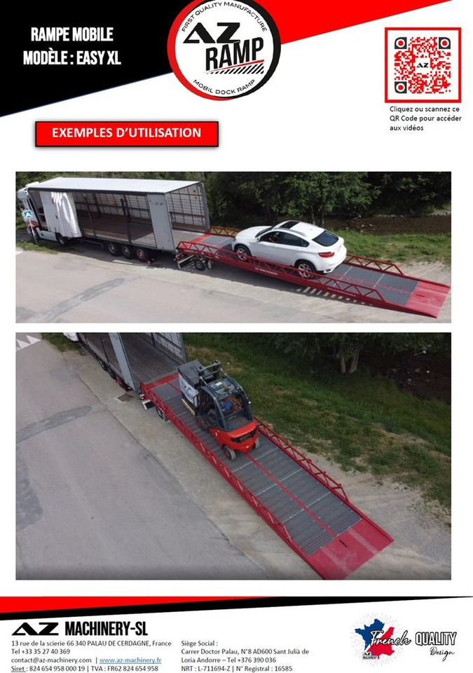 Đường dốc di động **RENTAL 12-24-36 Month** AZ RAMP-EASY XL-8 . Mobil Loading Ramp: hình 7 Đường dốc di động **RENTAL 12-24-36 Month** AZ RAMP-EASY XL-8 . Mobil Loading Ramp: hình 7