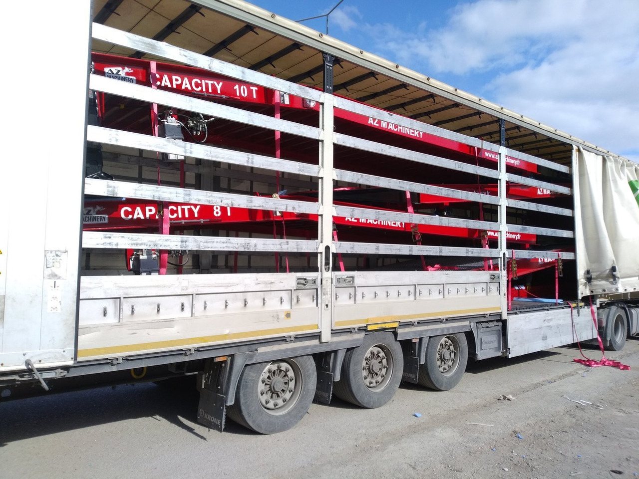 Đường dốc di động mới **RENTAL** Loading Ramp with with hydraulic tilting bridge -  AZ RAMP - STAR- 8T. 8 ton capacity: hình 13