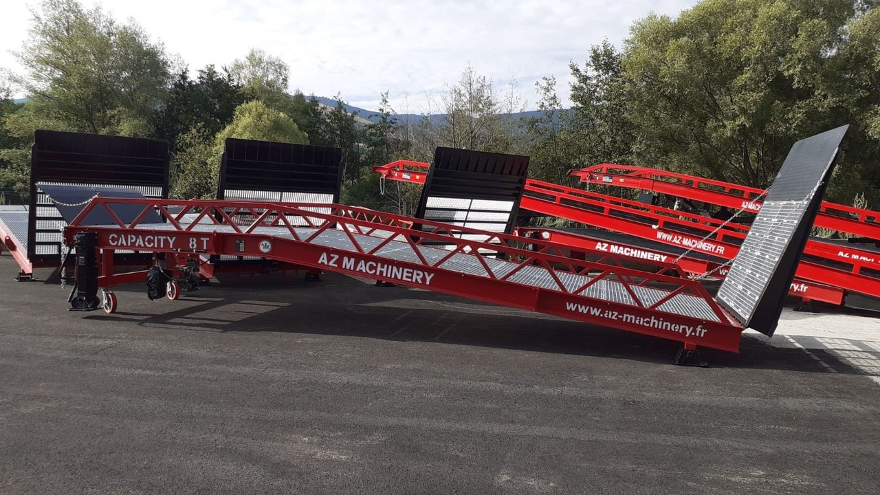 Đường dốc di động mới **RENTAL** Loading Ramp with with hydraulic tilting bridge -  AZ RAMP - STAR- 8T. 8 ton capacity: hình 8