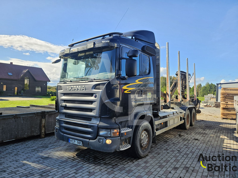 Scania R 480 LA - Rơ moóc lâm nghiệp: hình 1 Scania R 480 LA - Rơ moóc lâm nghiệp: hình 1