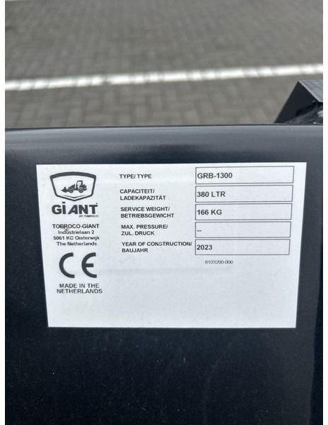 Tobroco Grondbak 130 cm Giant aanspan - Gầu cho Máy móc xây dựng: hình 5 Tobroco Grondbak 130 cm Giant aanspan - Gầu cho Máy móc xây dựng: hình 5