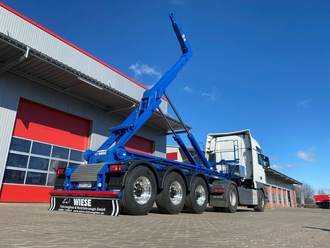 Auflieger Abrollkipper Hakenlift Agrarausführung - Xe chở container/ Sơ mi rơ moóc hoán đổi thân: hình 2 Auflieger Abrollkipper Hakenlift Agrarausführung - Xe chở container/ Sơ mi rơ moóc hoán đổi thân: hình 2