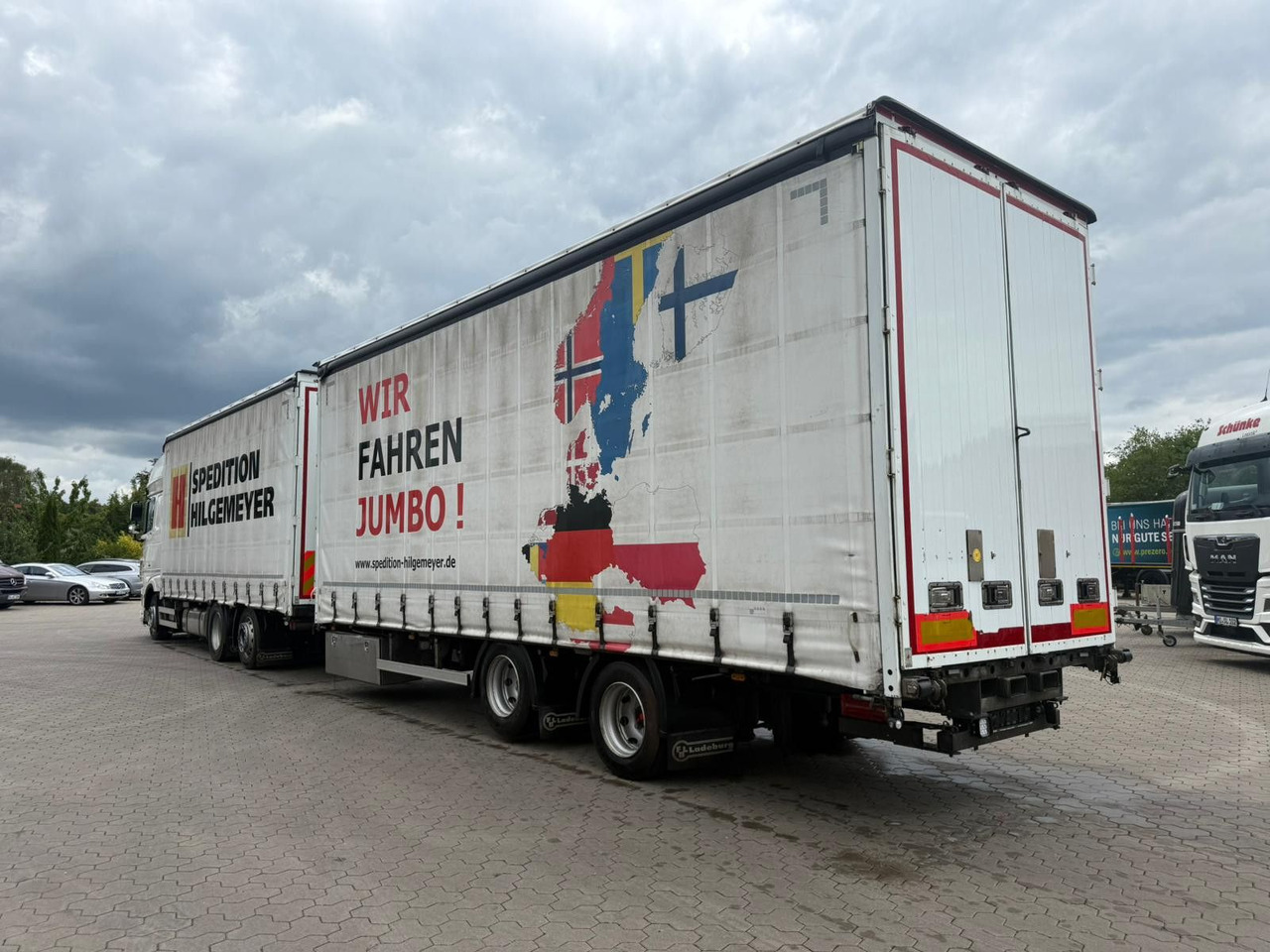 DAF XF 480 FAN LowDeck 6x2 Jumbo Inklusive Anhänger - Xe tải thùng mui bạt: hình 4 DAF XF 480 FAN LowDeck 6x2 Jumbo Inklusive Anhänger - Xe tải thùng mui bạt: hình 4