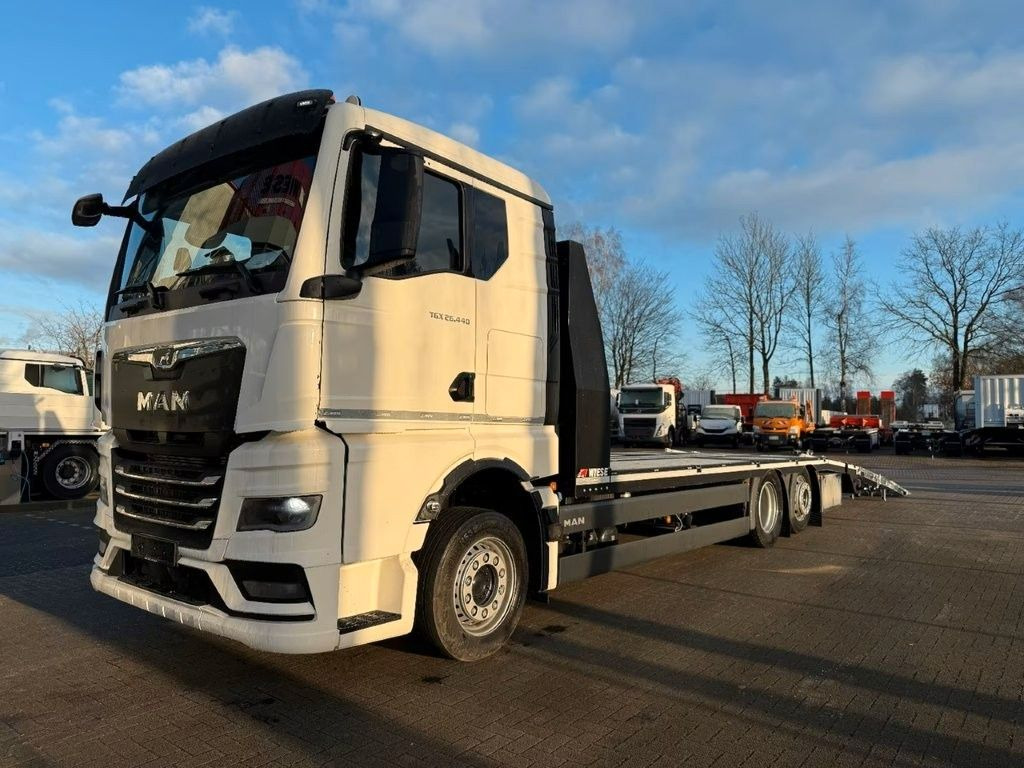 MAN Baumaschinen- Arbeitsbühnentransporter Rampen - Xe tải thùng lửng/ Phẳng: hình 2 MAN Baumaschinen- Arbeitsbühnentransporter Rampen - Xe tải thùng lửng/ Phẳng: hình 2