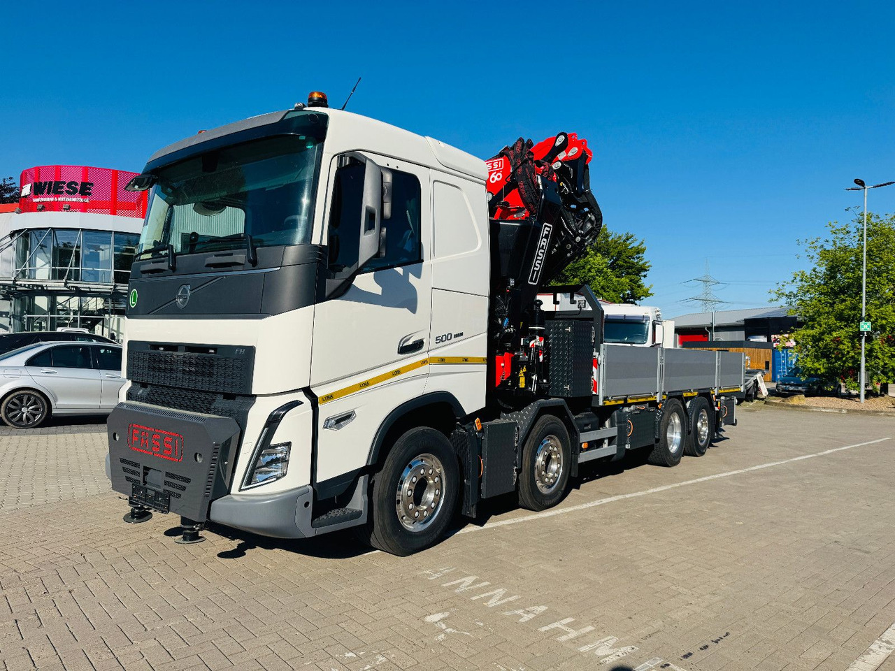 Volvo FH 500 8x2 mit F710RA.2.27 L426 und V20 Winde - Xe tải thùng lửng/ Phẳng, Xe cẩu tự hành: hình 1 Volvo FH 500 8x2 mit F710RA.2.27 L426 und V20 Winde - Xe tải thùng lửng/ Phẳng, Xe cẩu tự hành: hình 1