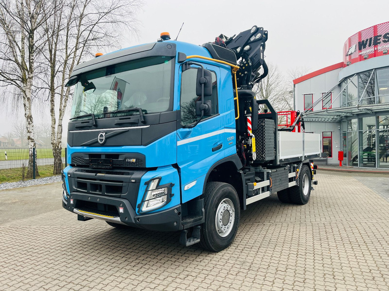 Volvo FMX 500 inkl. F345RB.2.24 & L324 +V20 & Korb - Xe tải thùng lửng/ Phẳng, Xe cẩu tự hành: hình 1 Volvo FMX 500 inkl. F345RB.2.24 & L324 +V20 & Korb - Xe tải thùng lửng/ Phẳng, Xe cẩu tự hành: hình 1