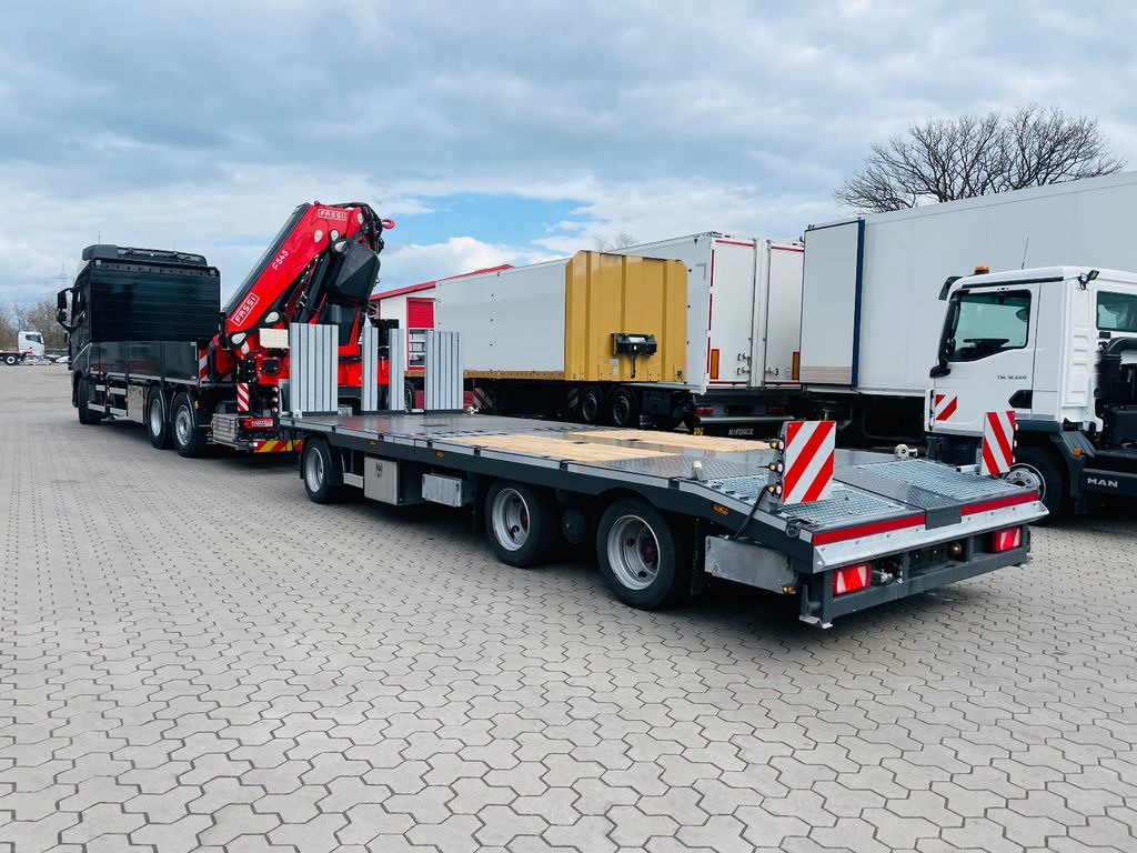 Rơ moóc thùng thấp mới Wiese 3-Achsanhänger teleskopierbar: hình 1