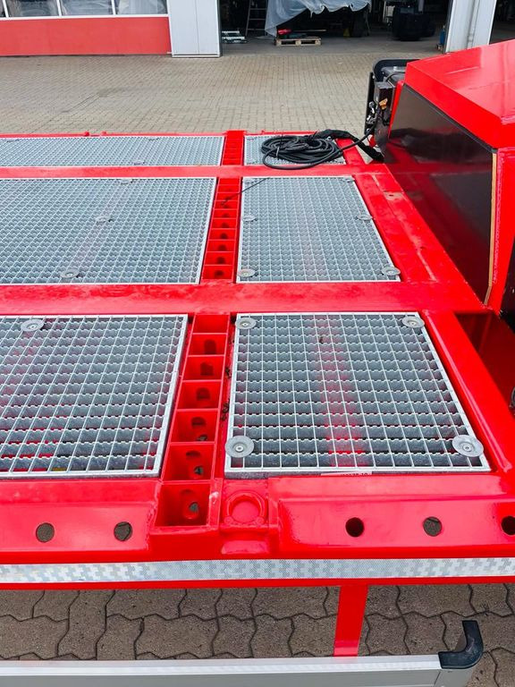 Sơ mi rơ moóc thùng lửng/ Phẳng mới Wiese Stufensattel Tieflader mit Kran Fassi F545: hình 11
