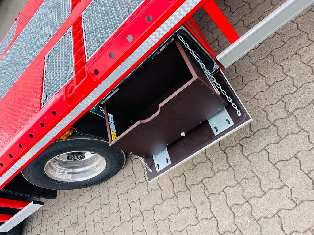 Sơ mi rơ moóc thùng lửng/ Phẳng mới Wiese Stufensattel Tieflader mit Kran Fassi F545: hình 8