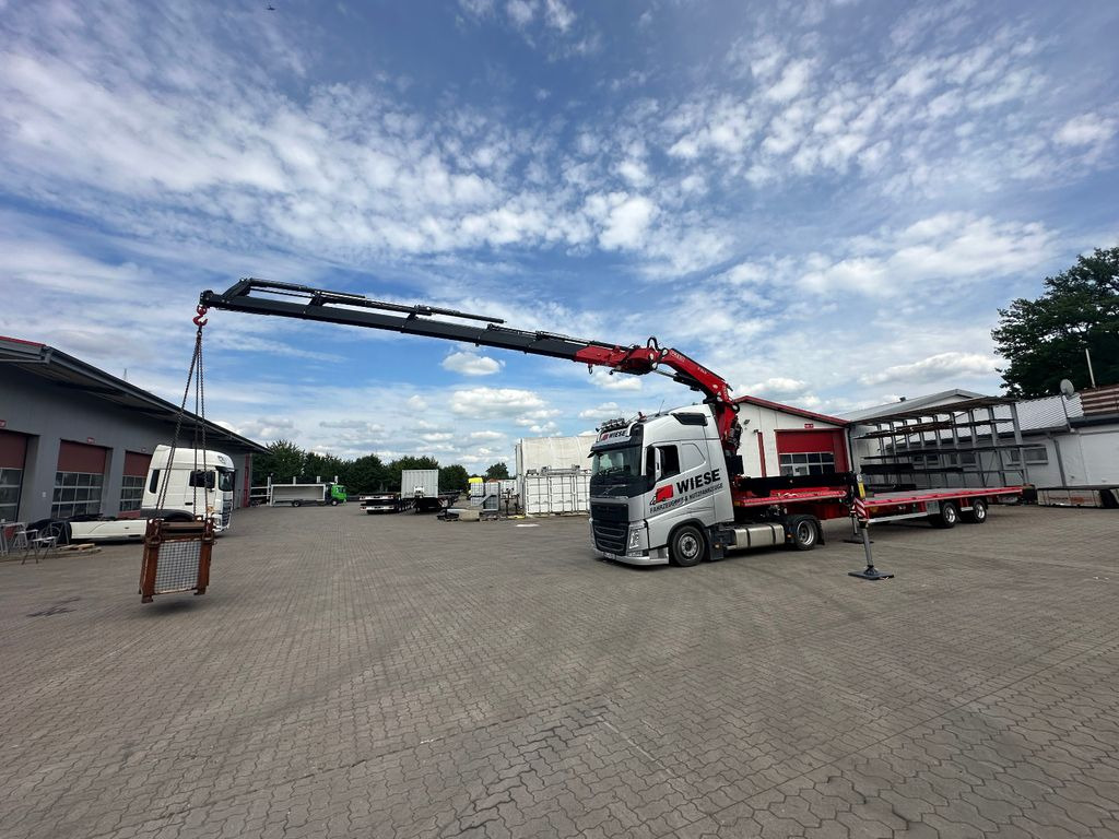 Wiese Stufensattel Tieflader mit Kran Fassi F545 - Sơ mi rơ moóc thùng lửng/ Phẳng: hình 3 Wiese Stufensattel Tieflader mit Kran Fassi F545 - Sơ mi rơ moóc thùng lửng/ Phẳng: hình 3