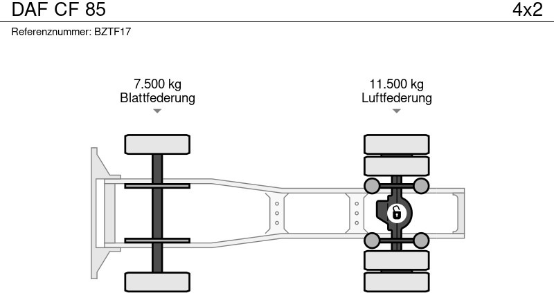 Xe đầu kéo DAF CF 85: hình 19