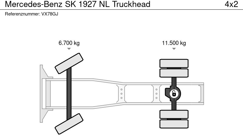 Xe đầu kéo Mercedes-Benz SK 1927 NL Truckhead: hình 16