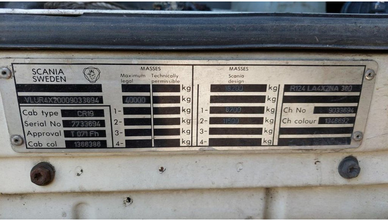 Xe đầu kéo Scania R124-360 124 360: hình 5