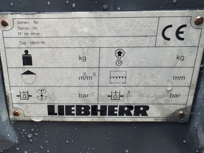 Liebherr gm20c refurbisch log grapple wood grab liebherr lh - Ngàm kẹp cho Máy móc xây dựng: hình 5 Liebherr gm20c refurbisch log grapple wood grab liebherr lh - Ngàm kẹp cho Máy móc xây dựng: hình 5