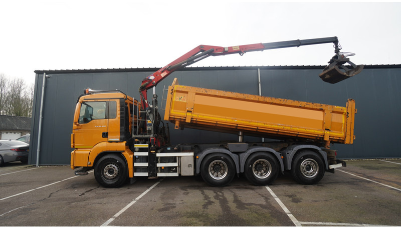 MAN TGS 35.440 8X4 2 SIDE TIPPER WITH HMF Z 1943 CRANE 415.000KM - Xe cẩu tự hành: hình 1 MAN TGS 35.440 8X4 2 SIDE TIPPER WITH HMF Z 1943 CRANE 415.000KM - Xe cẩu tự hành: hình 1