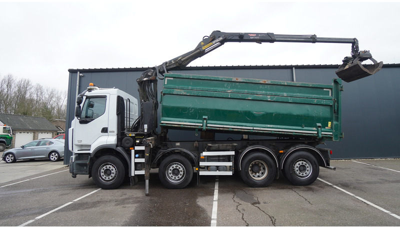 Renault PREMIUM 380 DXI 8X2/6 2 SIDE TIPPER WITH PLFINGER Q 170 Z CRANE.278.200KM - Xe cẩu tự hành: hình 2 Renault PREMIUM 380 DXI 8X2/6 2 SIDE TIPPER WITH PLFINGER Q 170 Z CRANE.278.200KM - Xe cẩu tự hành: hình 2