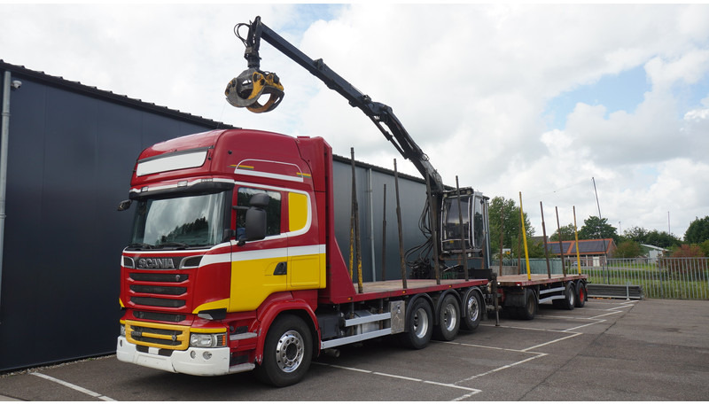 Scania R 580 V8 8X4 LOGTRANSPORT COMBI WITH MTDK YEAR 2012 TRAILER KESLA 46 CRANE - Xe chở gỗ, Xe cẩu tự hành: hình 3 Scania R 580 V8 8X4 LOGTRANSPORT COMBI WITH MTDK YEAR 2012 TRAILER KESLA 46 CRANE - Xe chở gỗ, Xe cẩu tự hành: hình 3