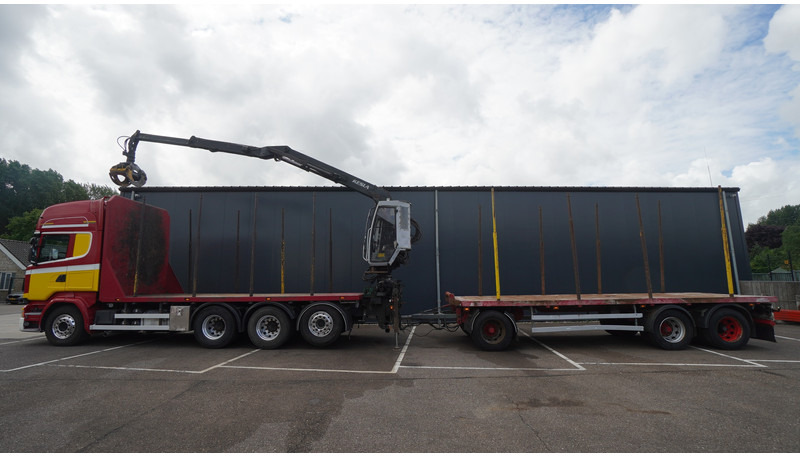 Scania R 580 V8 8X4 LOGTRANSPORT COMBI WITH MTDK YEAR 2012 TRAILER KESLA 46 CRANE - Xe chở gỗ, Xe cẩu tự hành: hình 1 Scania R 580 V8 8X4 LOGTRANSPORT COMBI WITH MTDK YEAR 2012 TRAILER KESLA 46 CRANE - Xe chở gỗ, Xe cẩu tự hành: hình 1