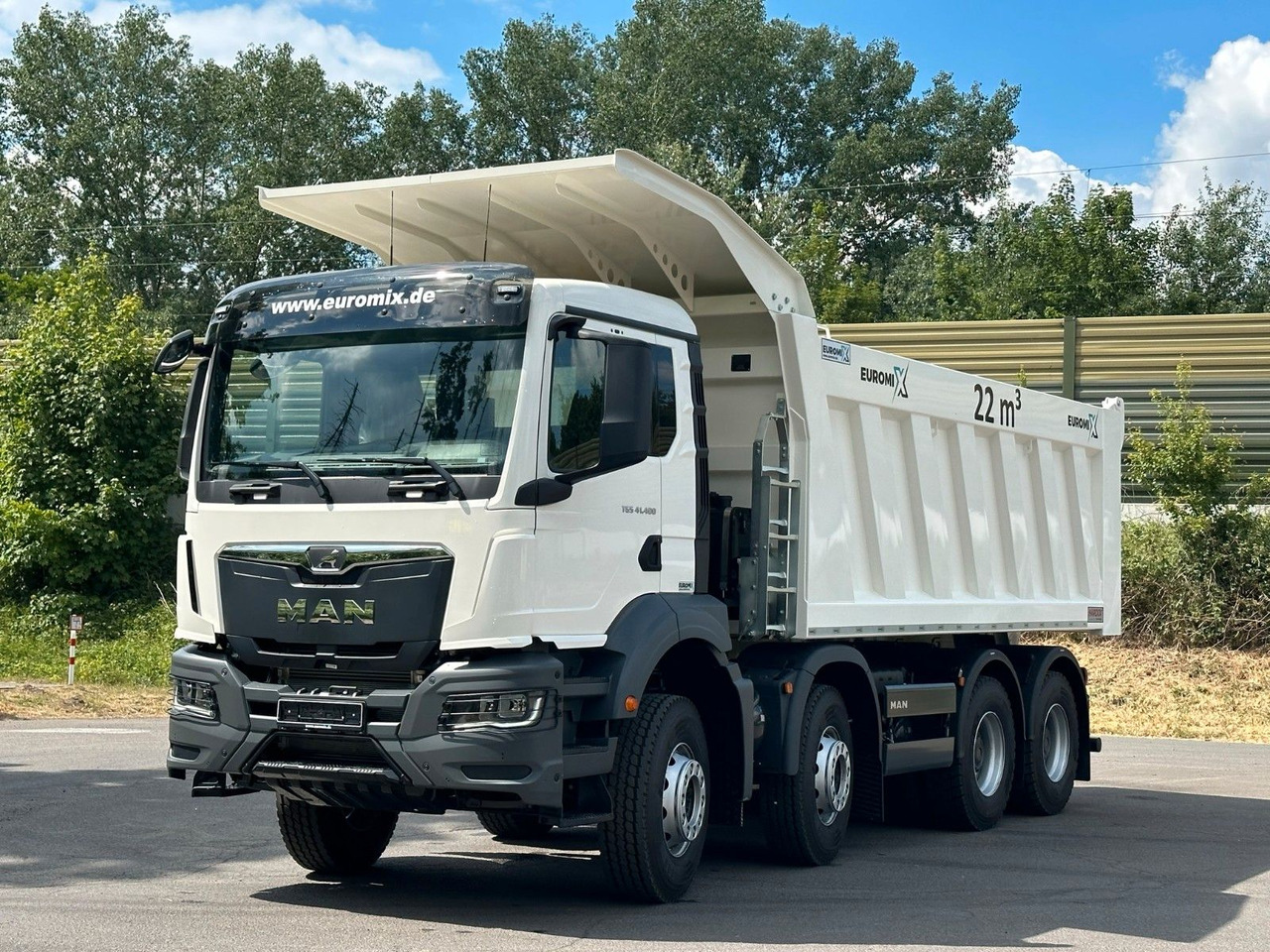 MAN TGS 41.400 8x4 / EUROMIX MTP 22m³/ Eckige Mulde - Xe ben: hình 1 MAN TGS 41.400 8x4 / EUROMIX MTP 22m³/ Eckige Mulde - Xe ben: hình 1